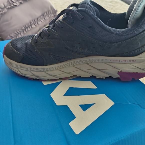 Hoka Women's Anacapa Breeze Sneakers in Blue and Pink - Picture 5 of 11